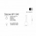 Подвесной светильник Ideal Lux TOLOMEO SP1 D40 GRIGIO 001821