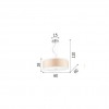 Подвесной светильник Ideal Lux WOODY SP5 BIANCO 103242 alt_image