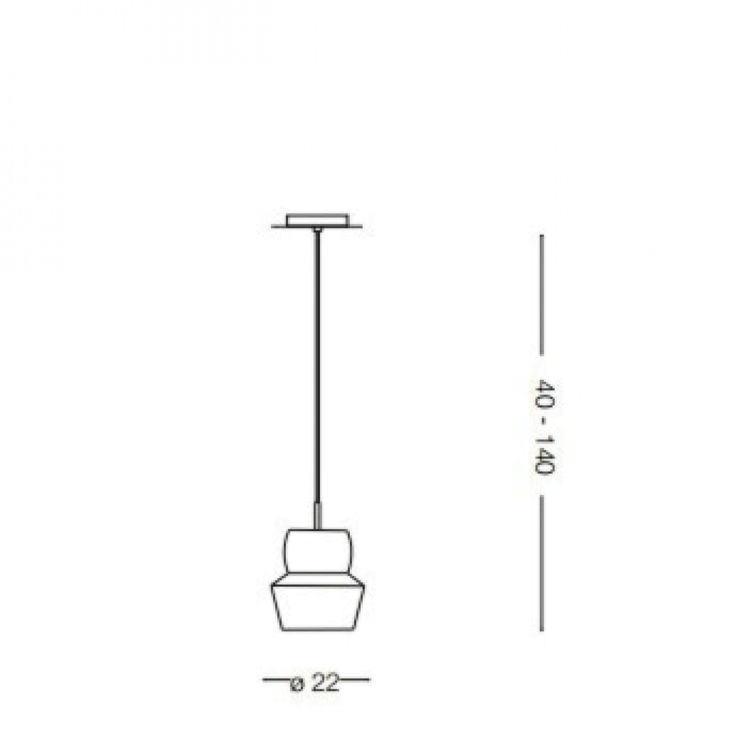 Підвісний світильник Ideal Lux ZENO SP1 BIG AZZURRO 088969