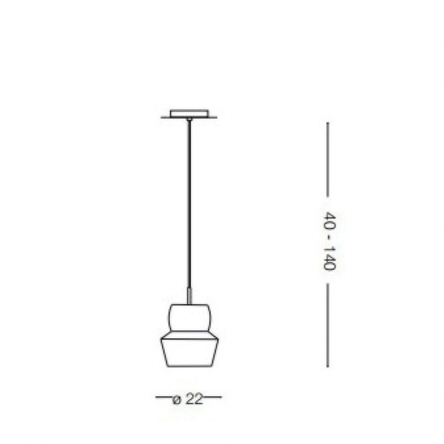 Подвесной светильник Ideal Lux ZENO SP1 BIG FUME 088938