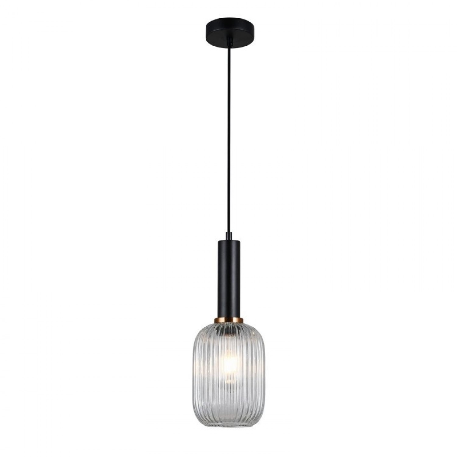 Подвесной светильник Italux Antiola PND-5588-1M-BK+CL