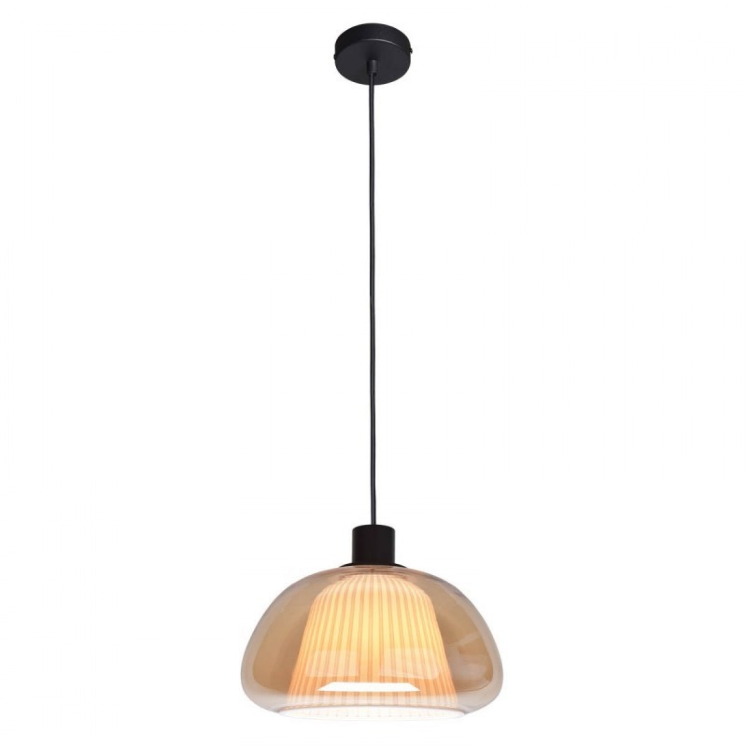 Подвесной светильник Italux Apiro PND-84638-BK-AMB