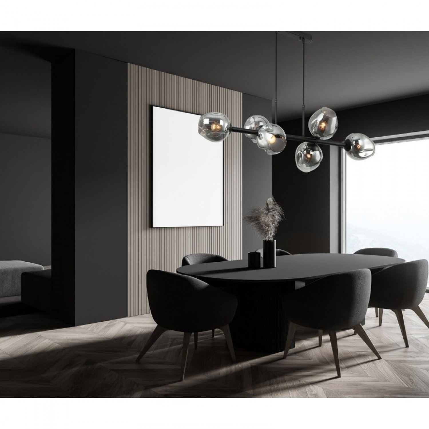 Подвесной светильник Italux Borgo PND-30843-6 BK+SG