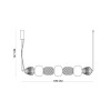 Подвесной светильник Italux Eris PND-98374-42W-GD alt_image