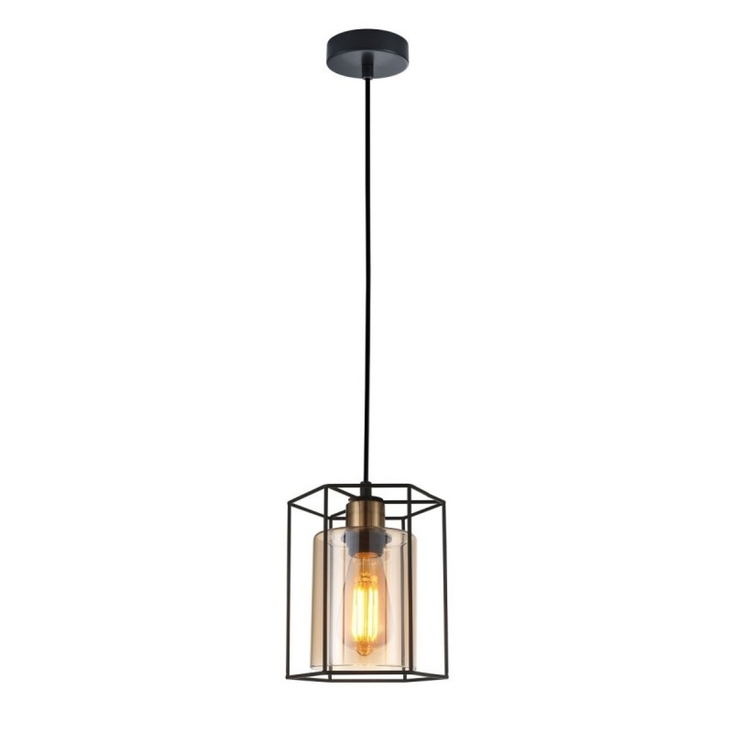 Подвесной светильник Italux Kalula PND-78901-1-BK+AMB