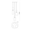 Подвесной светильник Italux Manso PND-37462-3A-MC-GD alt_image