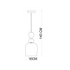 Подвесной светильник Italux Manso PND-37462B-MC-GD alt_image