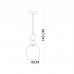 Подвесной светильник Italux Manso PND-37462B-MC-GD