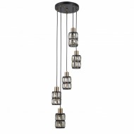 Подвесной светильник Italux Menfi PND-44236-5-BK-GD
