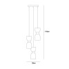 Подвесной светильник Italux Monza PND-57602-3-BK+BRO alt_image