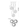 Подвесной светильник Italux Perona PND-92389-3A-BK alt_image