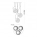 Подвесной светильник Italux Perona PND-92389-3A-BK