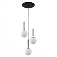 Подвесной светильник Italux Ravena PND-2324-3A GD+OPAL