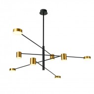 Подвесной светильник Italux Remdal PND-16374-8-BK-GD-3K