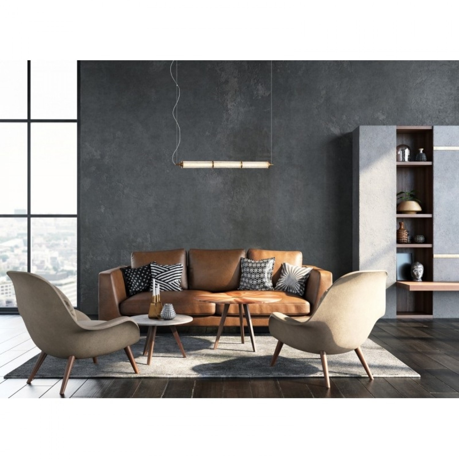 Подвесной светильник Italux Sanpo PND-26384-3-GD-CL