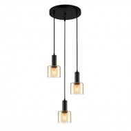 Подвесной светильник Italux Santia PND-65342-3A-BK+AMB