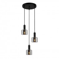 Подвесной светильник Italux Santia PND-65342-3A-BK+SG