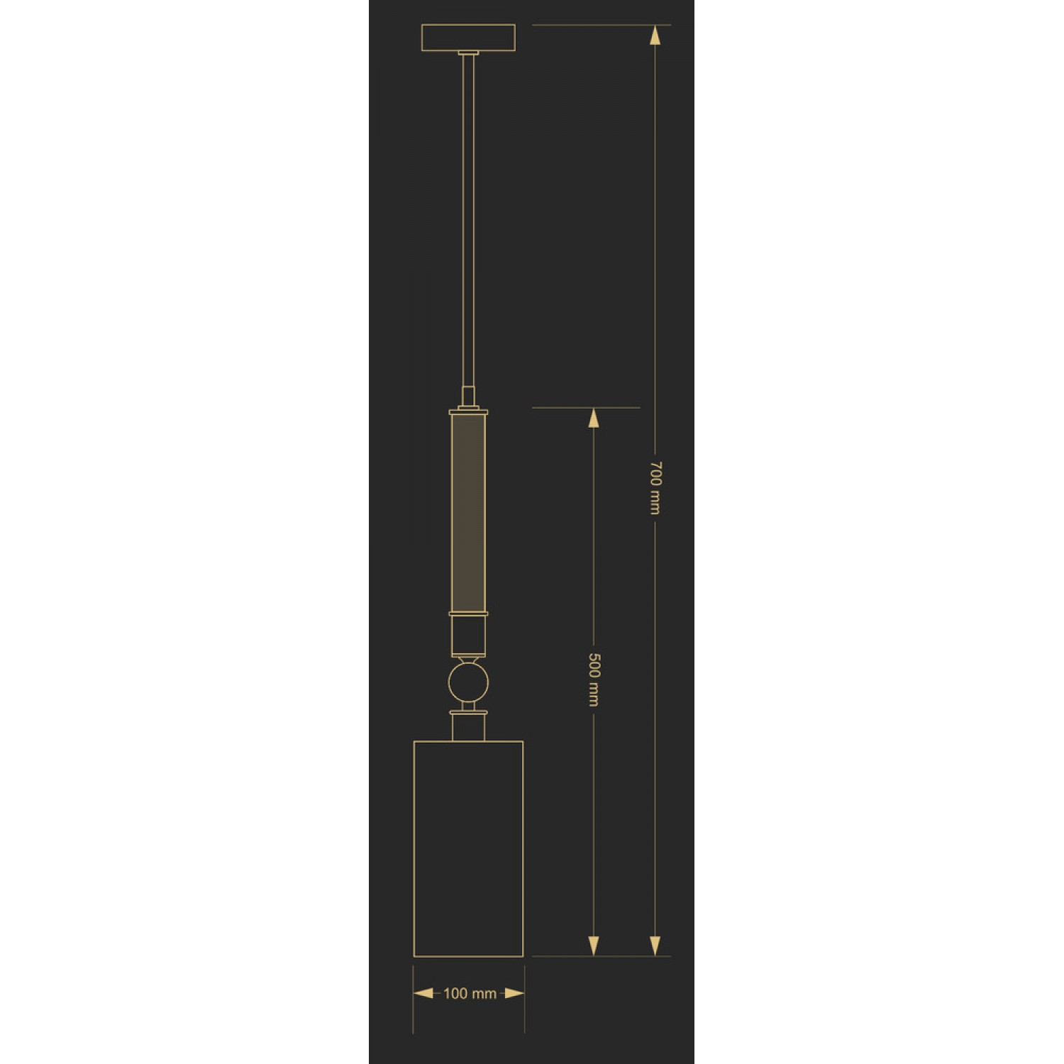 Подвесной светильник Kutek LEA LEA-ZWM-1(Z/A)