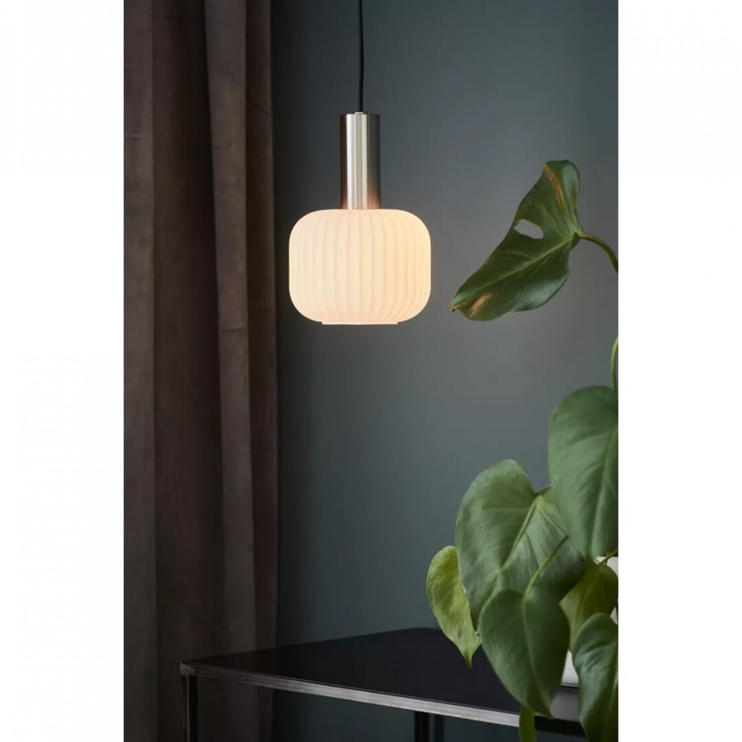 Підвісний світильник MarkSlojd Sweden SOBER Pendant Small 1L Steel/White 108122