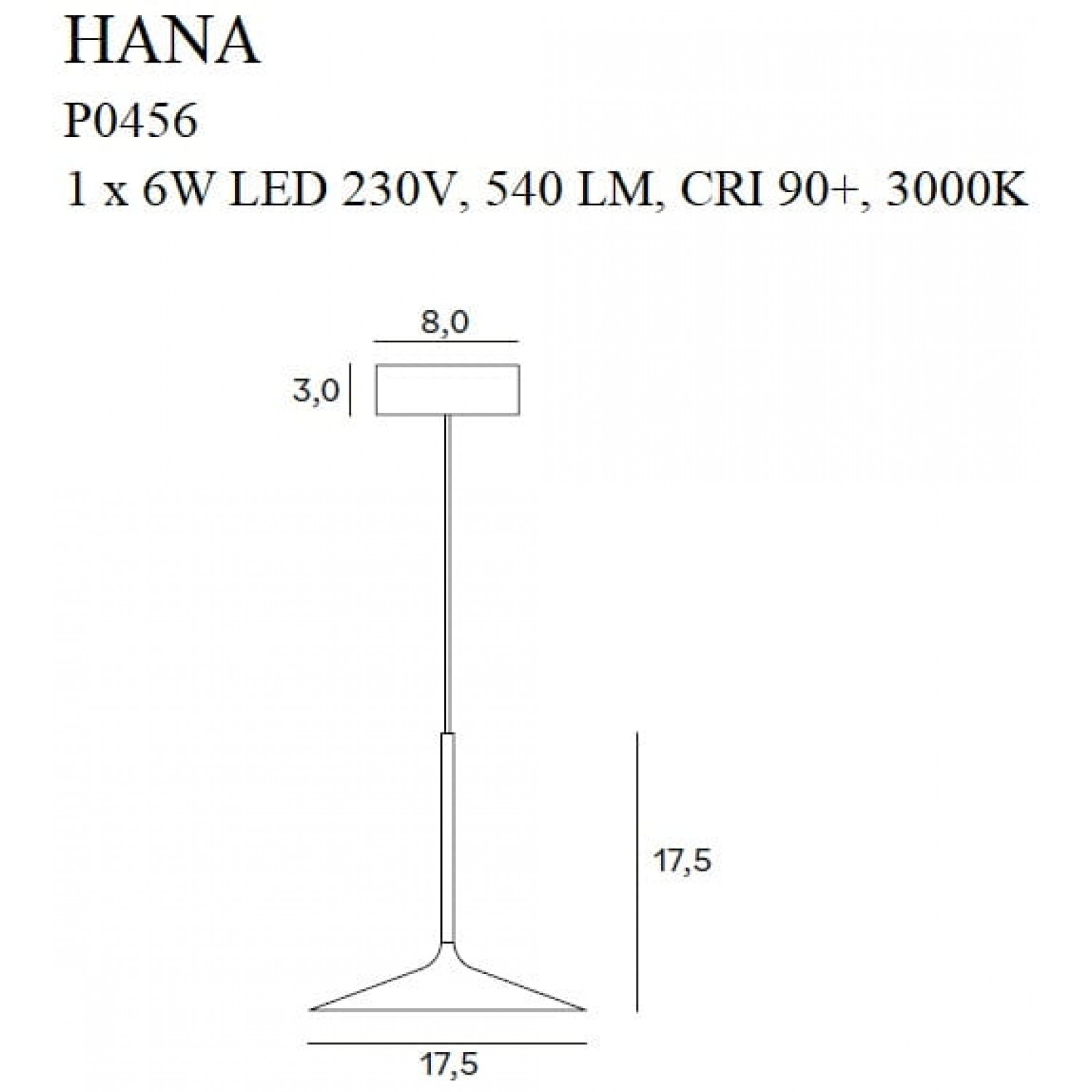 Подвесной светильник MaxLight HANA P0456