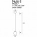 Подвесной светильник MaxLight MULTI P0257