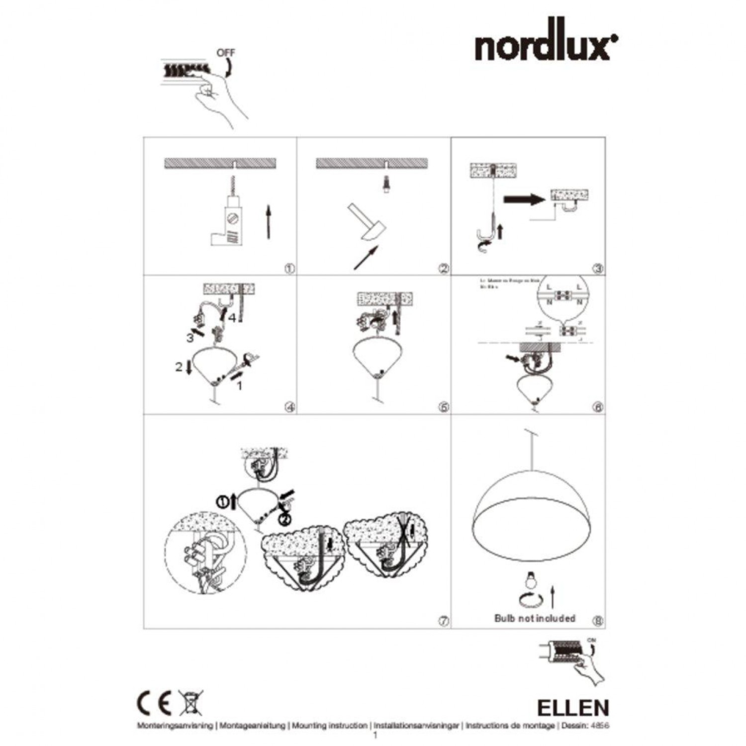 Підвісний світильник Nordlux Ellen 30 48563003