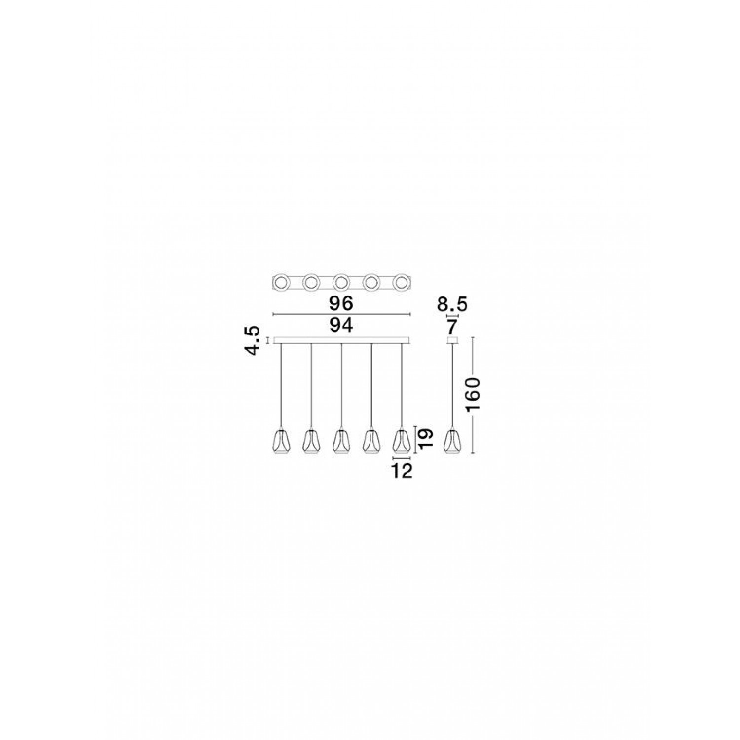 Подвесной светильник Nova Luce ALISH 9124101