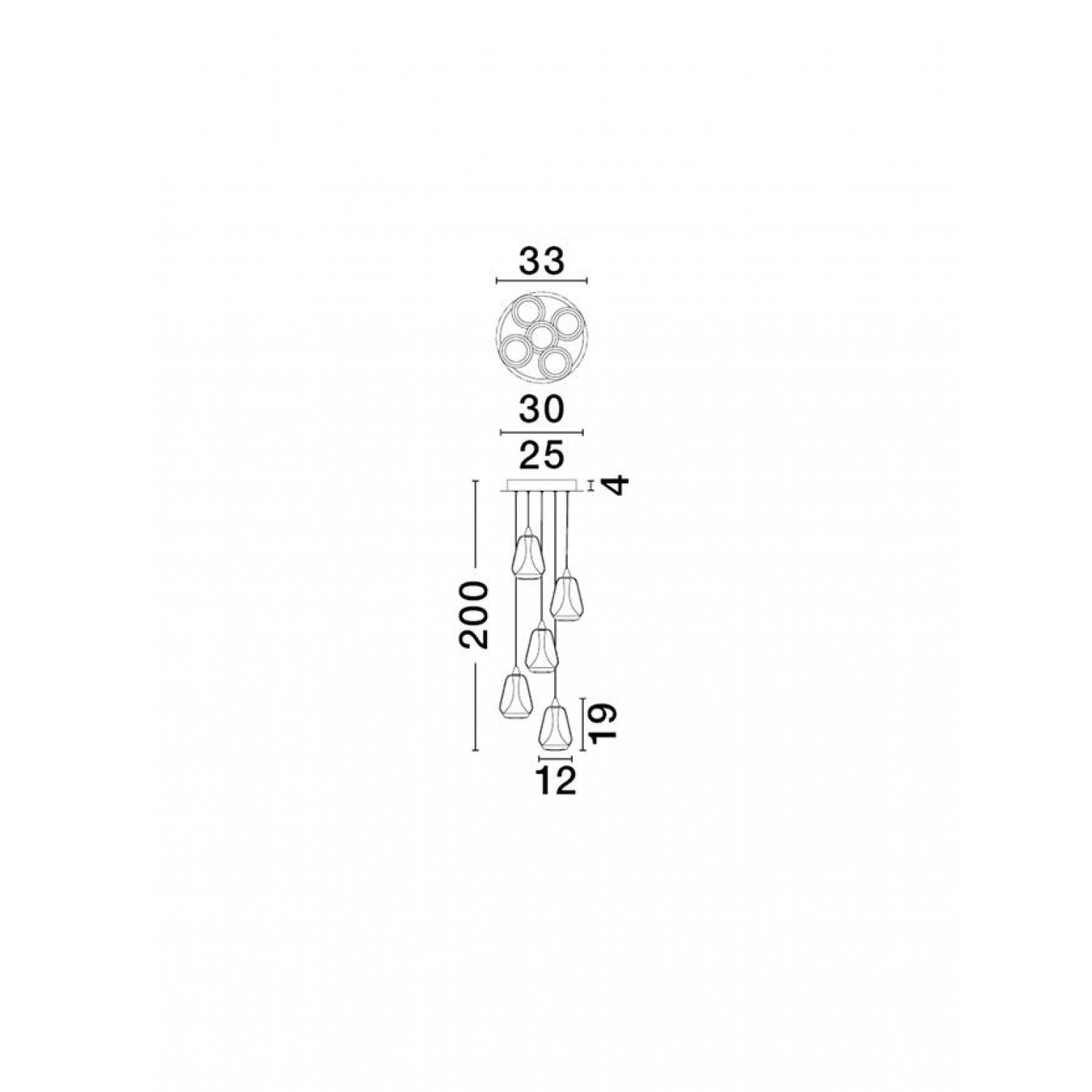Подвесной светильник Nova Luce ALISH 9416970