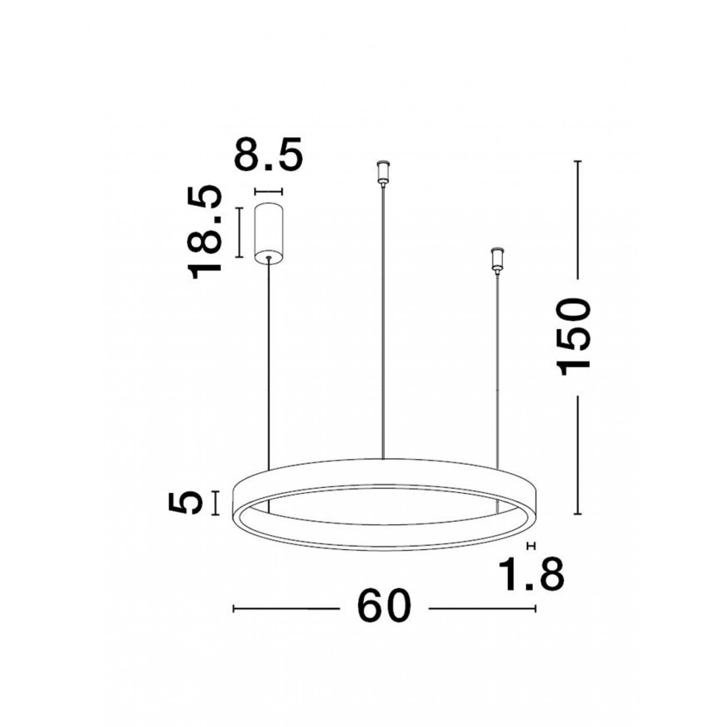 Підвісний світильник Nova Luce ELOWEN 9345659