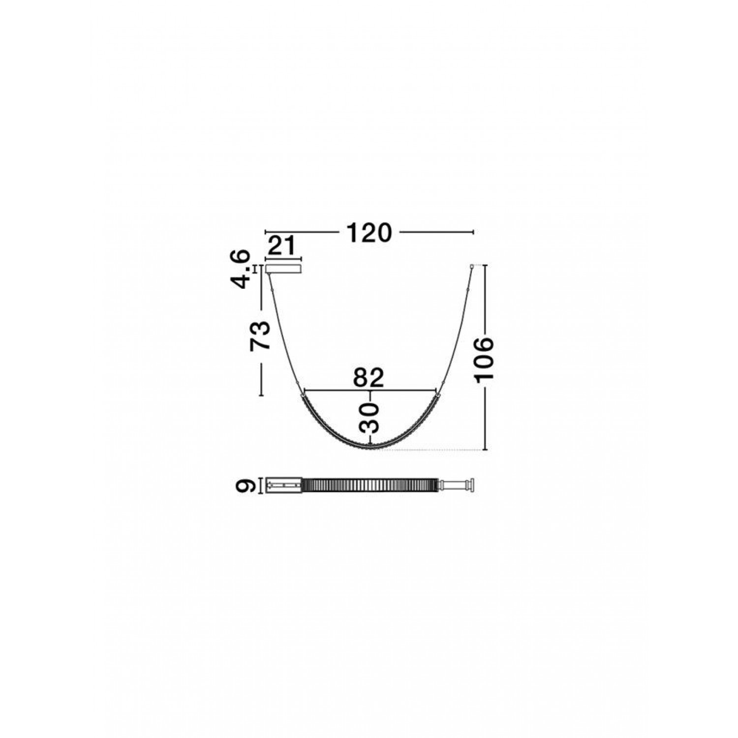 Подвесной светильник Nova Luce LAZURA 9124105