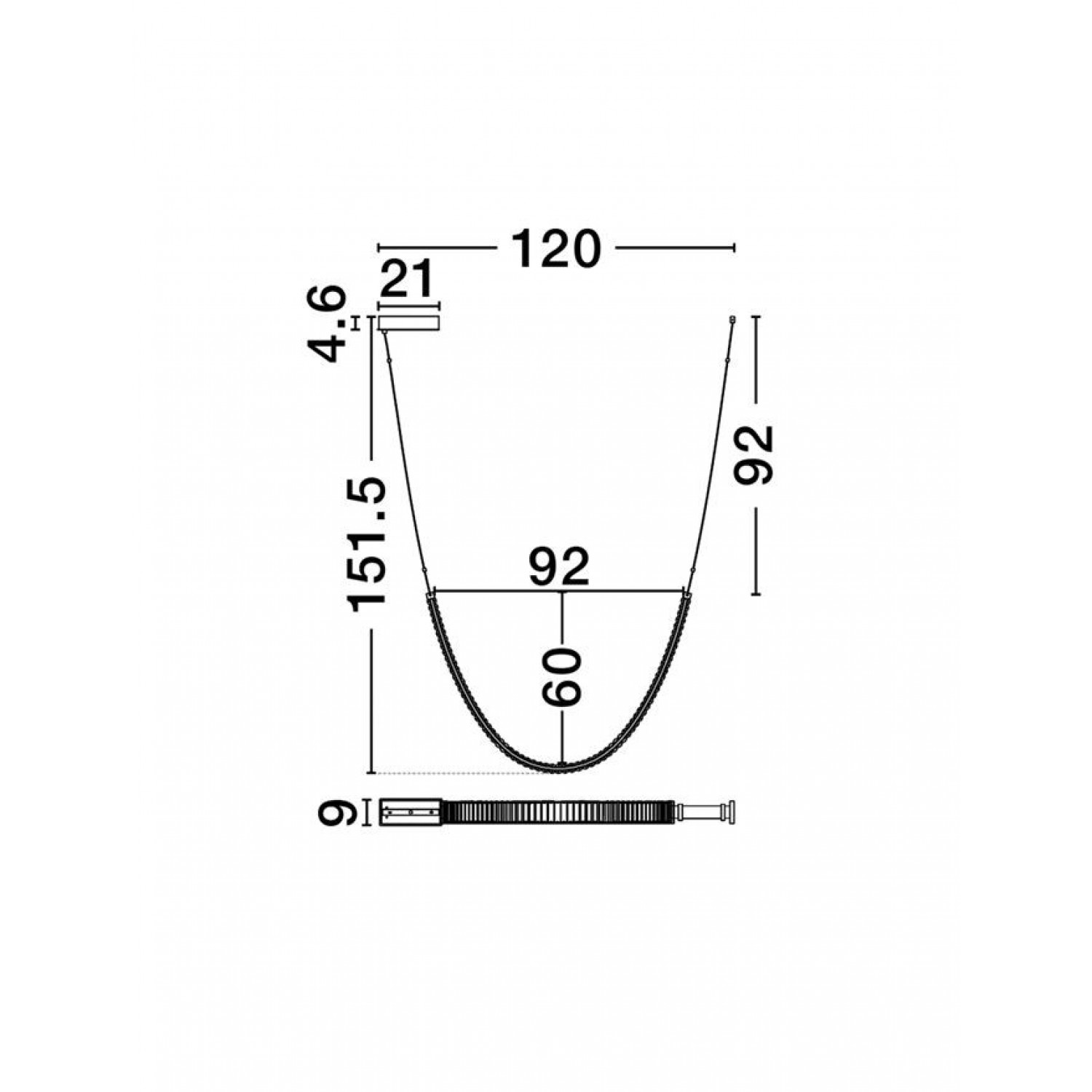 Подвесной светильник Nova Luce LAZURA 9124106