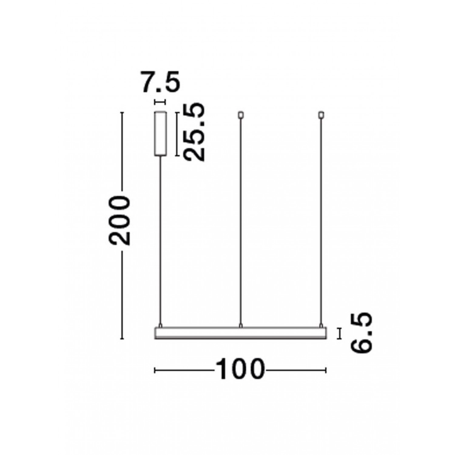 Підвісний світильник Nova Luce Motif 2700-6000K D 100 H 200 9530208
