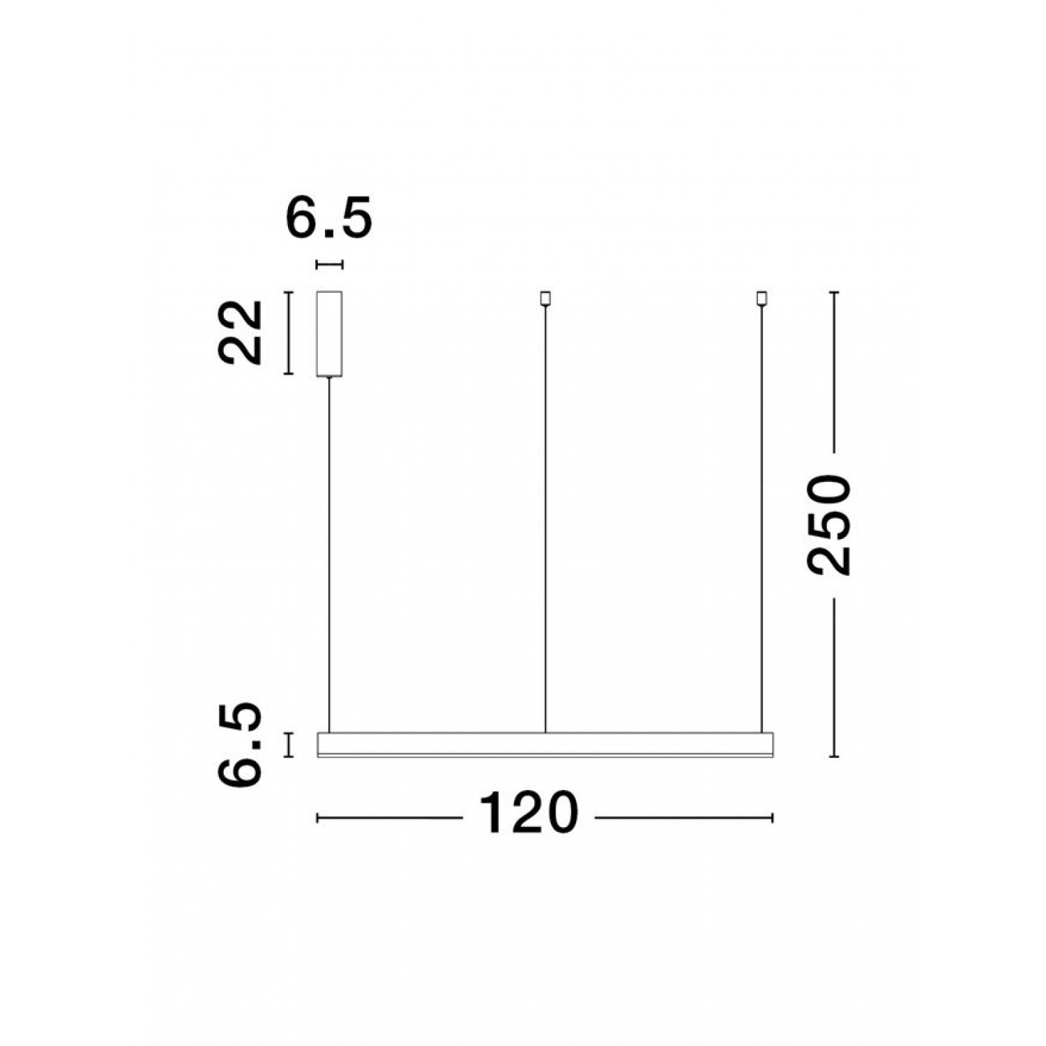 Підвісний світильник Nova Luce Motif 2700-6000K D 120 H 250 9530219
