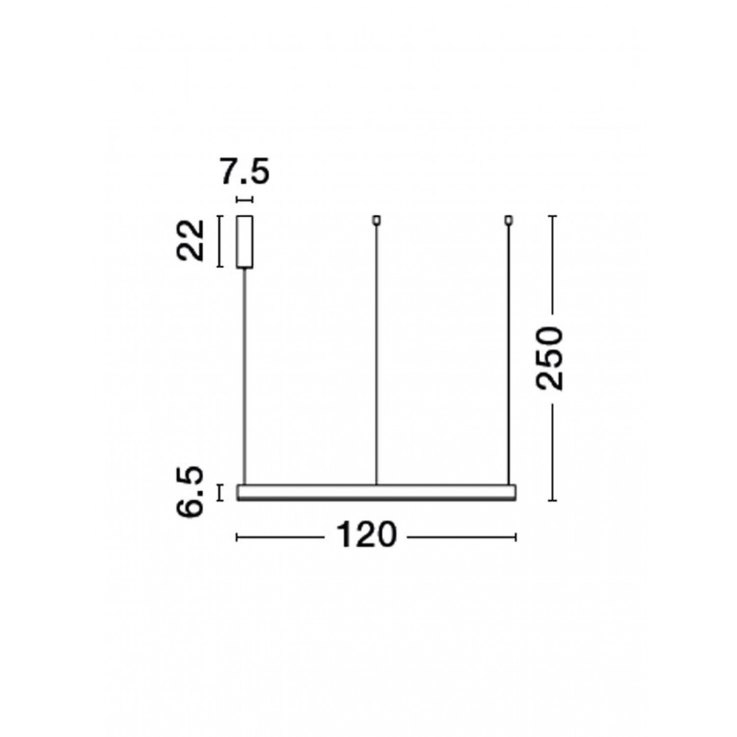 Підвісний світильник Nova Luce Motif 2700-6000K D 120 H 250 9530220