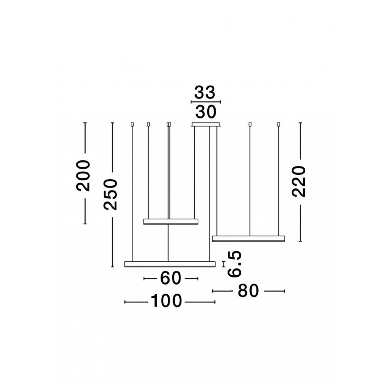 Подвесной светильник Nova Luce Motif 2700-6000K D 120 H 250  9530219