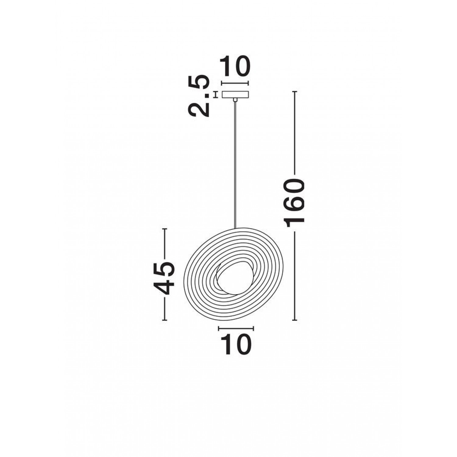 Подвесной светильник Nova Luce REFLET 9780105