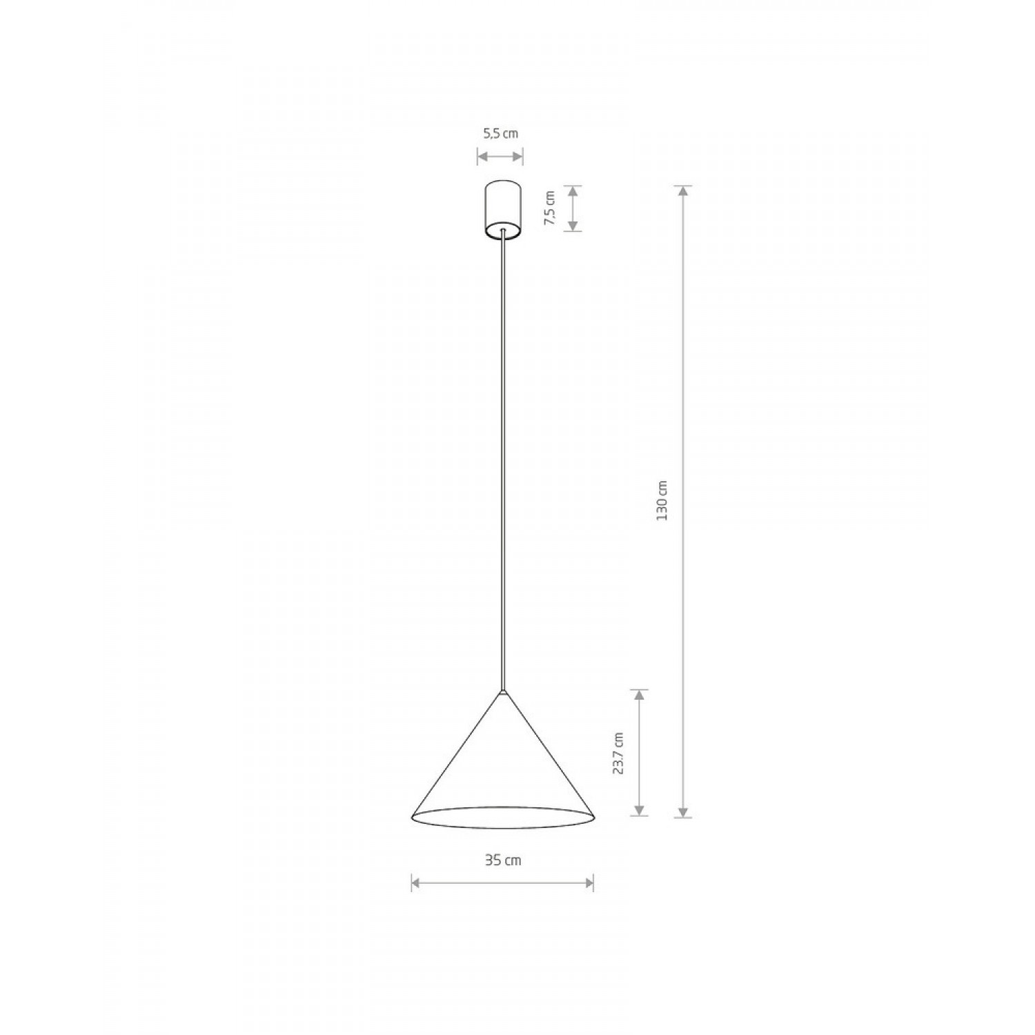 Подвесной светильник Nowodvorski Zenith M GU10 Umbra Gray 10879