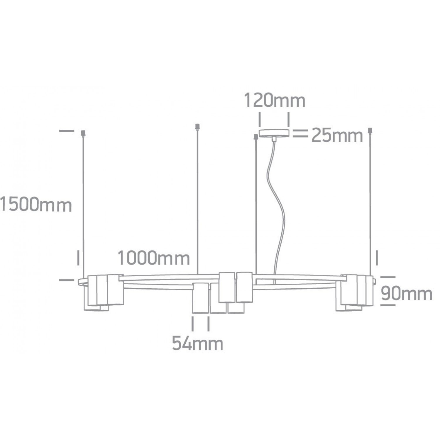 Подвесной светильник ONE Light  63146D/B
