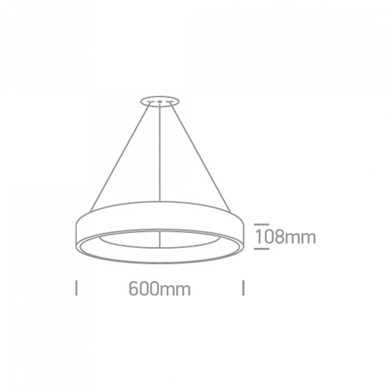 Підвісний світильник ONE Light LED Pendant Rings 62142NB/AN/W