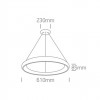 Подвесной светильник ONE Light LED Pendant Rings 62144NB/W/W alt_image