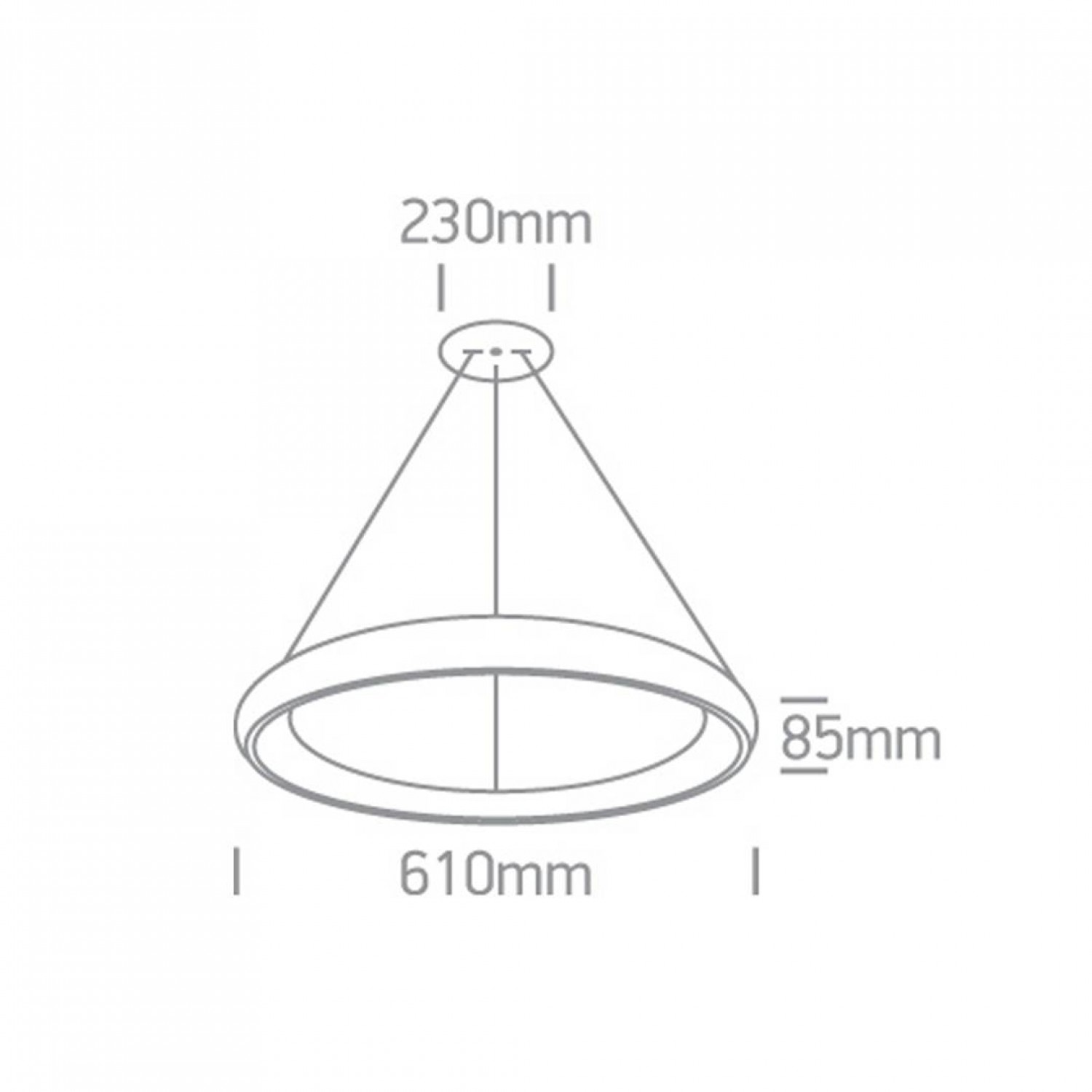 Підвісний світильник ONE Light LED Pendant Rings 62144NB/W/W