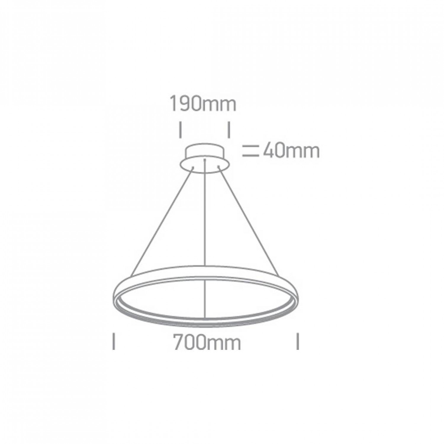 Підвісний світильник ONE Light LED Pendant Rings 63050/B