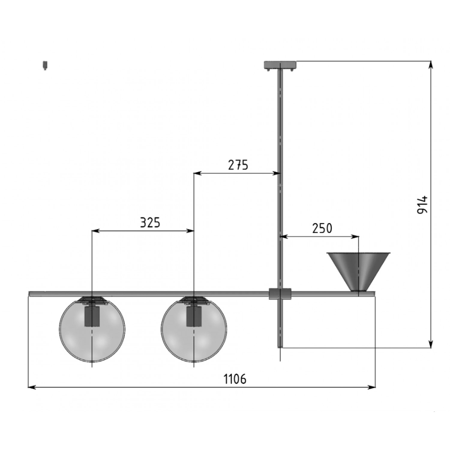 Подвесной светильник Pikart Constructio 2 14358-4