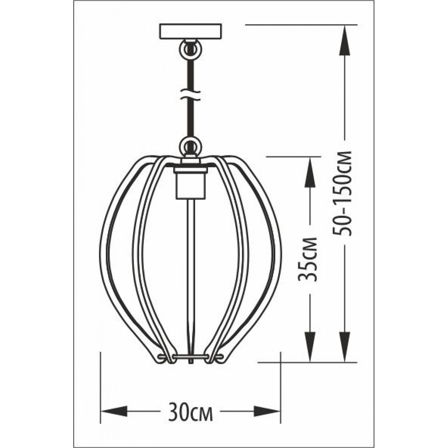 Подвесной светильник Pikart frame 3234-1