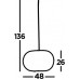 Подвесной светильник SearchLight BALI  7401CW