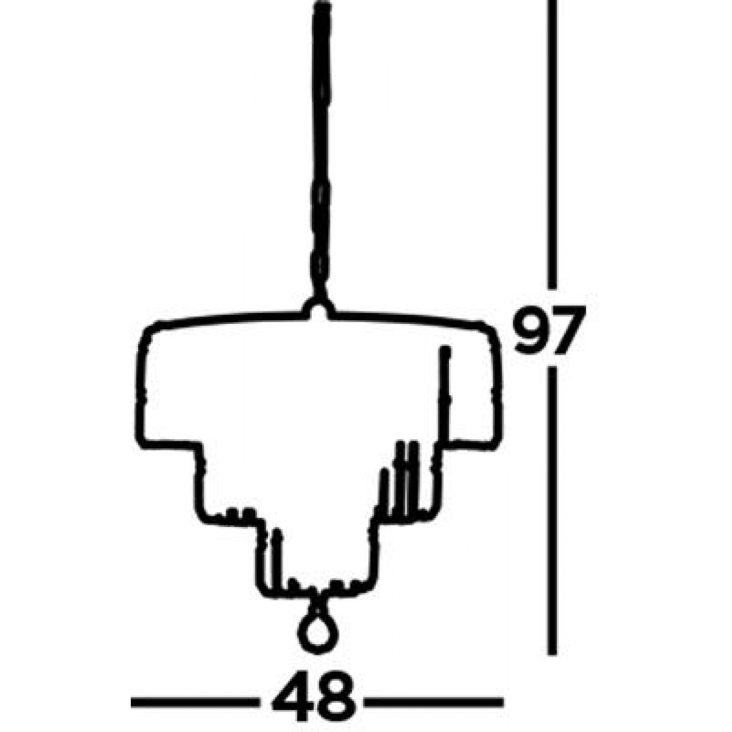 Підвісний світильник SearchLight EMPIRE 1375-5CC