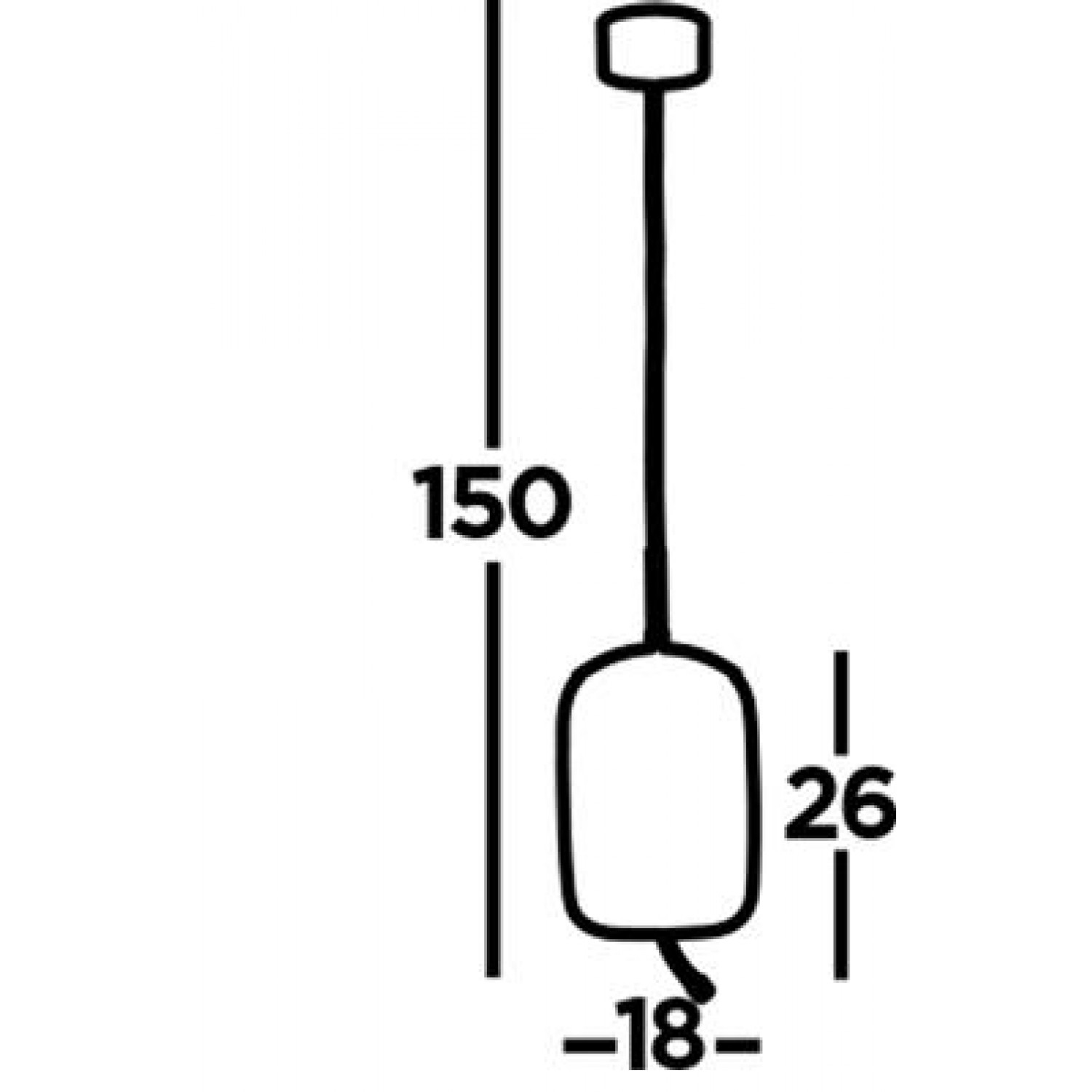 Подвесной светильник SearchLight LISBON  75132-1AM