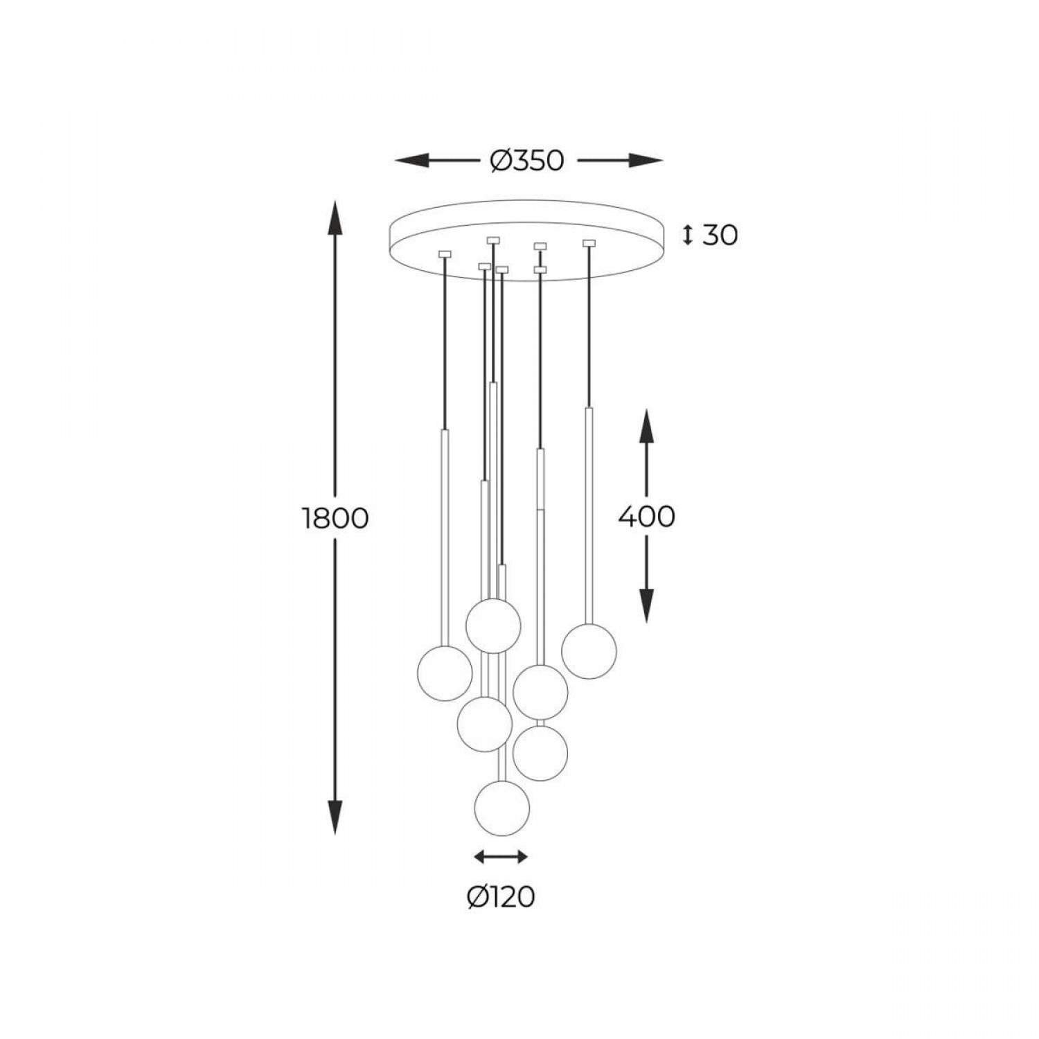 Подвесной светильник Zuma Line ALI 5642