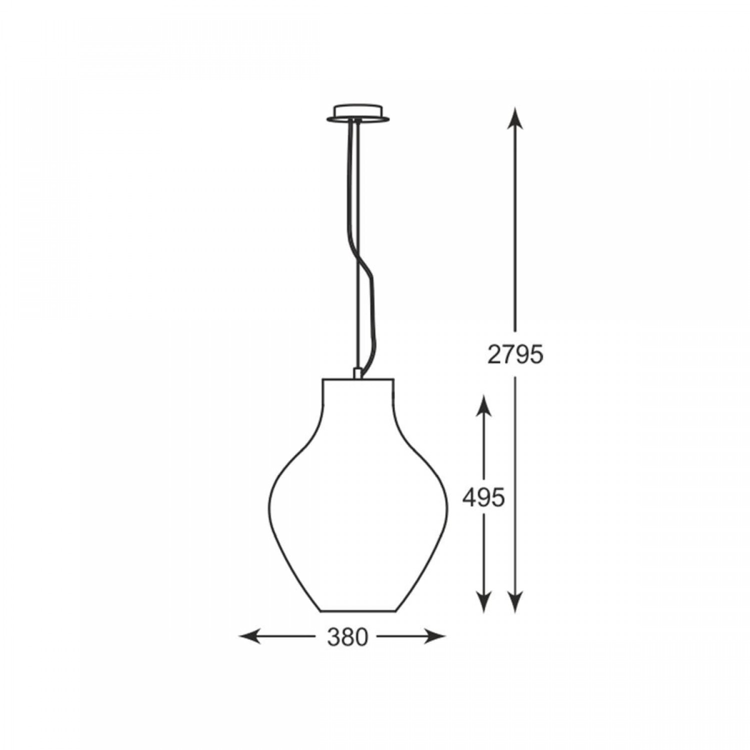 Подвесной светильник Zuma Line BRESSO P19066A-D38