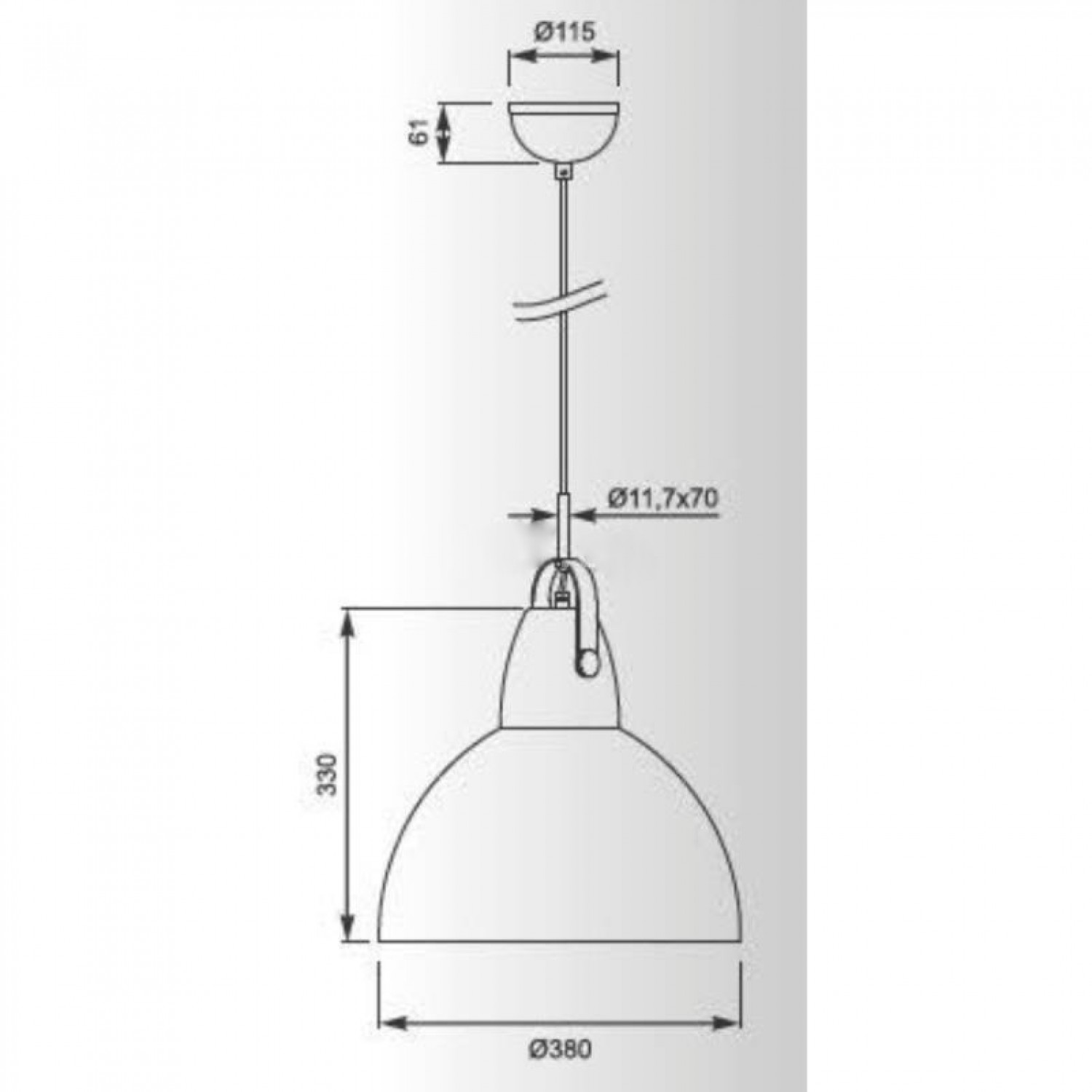Підвісний світильник Zuma Line Cande TS-110611P-BK